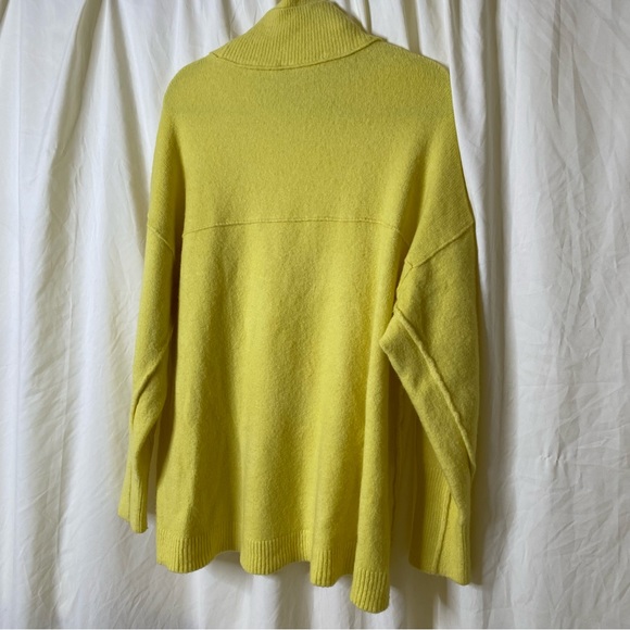 FREE PEOPLE Afterglow Mock Neck Oversized
Sweater Lime Yellow XS Knit - Picture 5 of 8